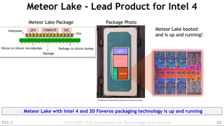 Image exposant le nouveau processeur Intel "Meteor Lake"