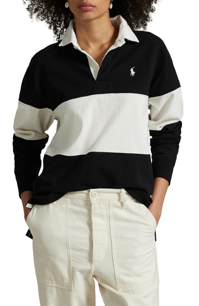 Colorblock Cotton Rugby Shirt