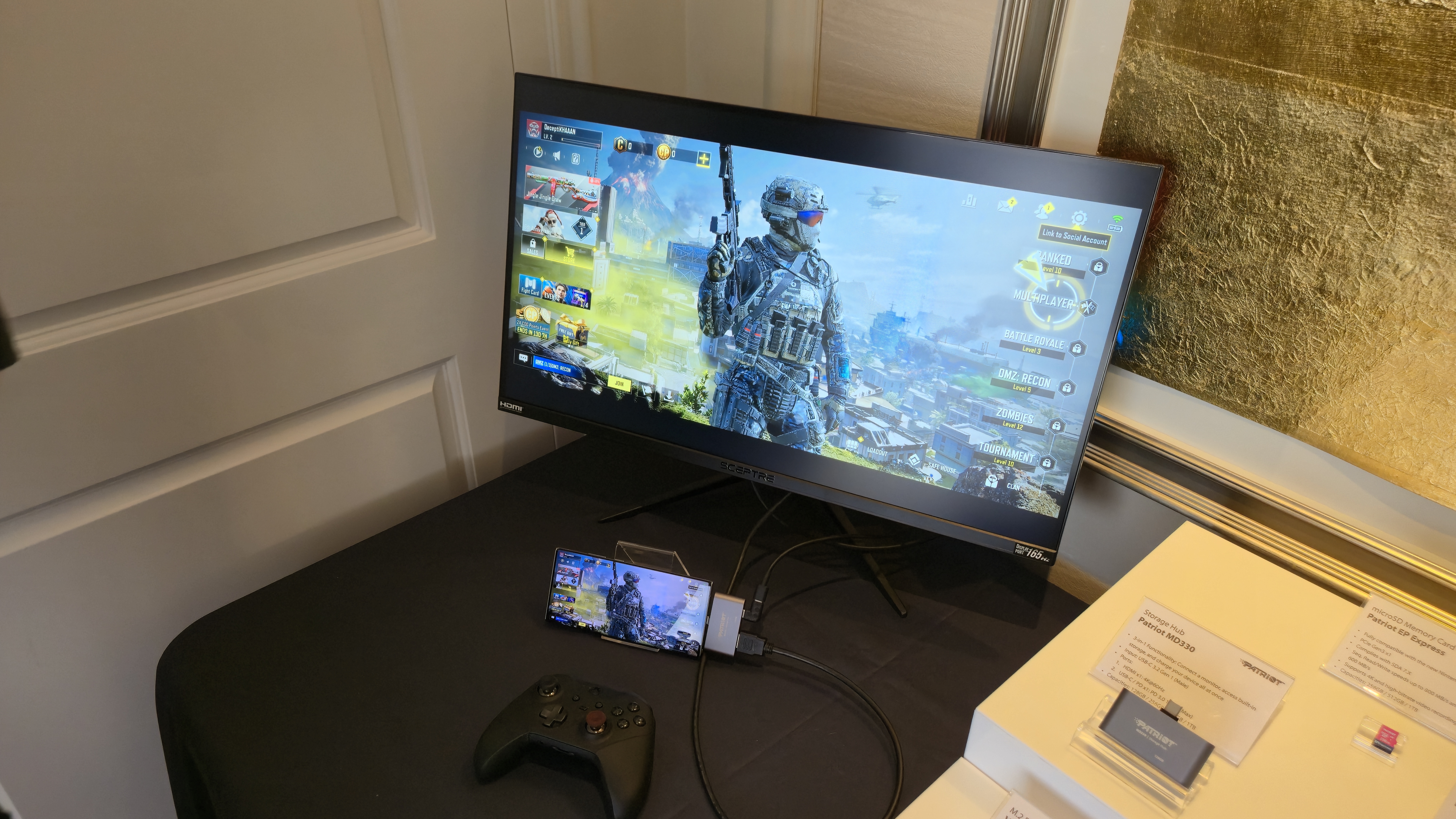 Patriot MD330 Storage Hub in action