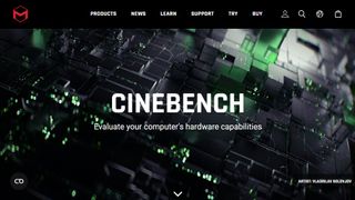 Cinebench website screenshot