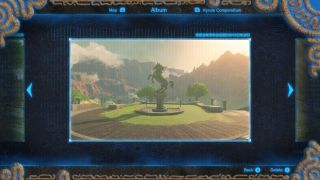 Image clue for the Sanidin Park Ruins Breath of the Wild Captured Memories collectible