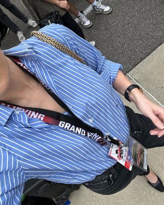 Woman at the Indy 500.