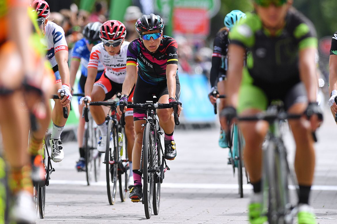 Trixi Worrack finished in the bunch