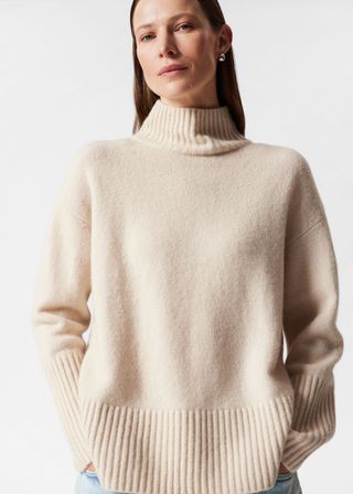 Mock Neck Knit Sweater