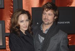 Marie Claire news: Brad Pitt and Angelina Jolie at the Critics&#039; choice awards in Santa Monica