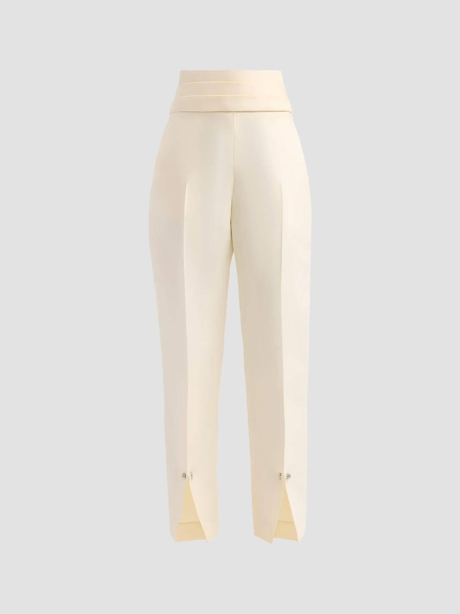 The Beatrix Wool-Silk Cummerbund Trousers
