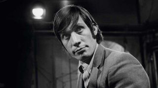 Charlie Watts playing the drums
