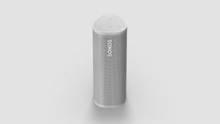 Sonos Roam in white on a grey background