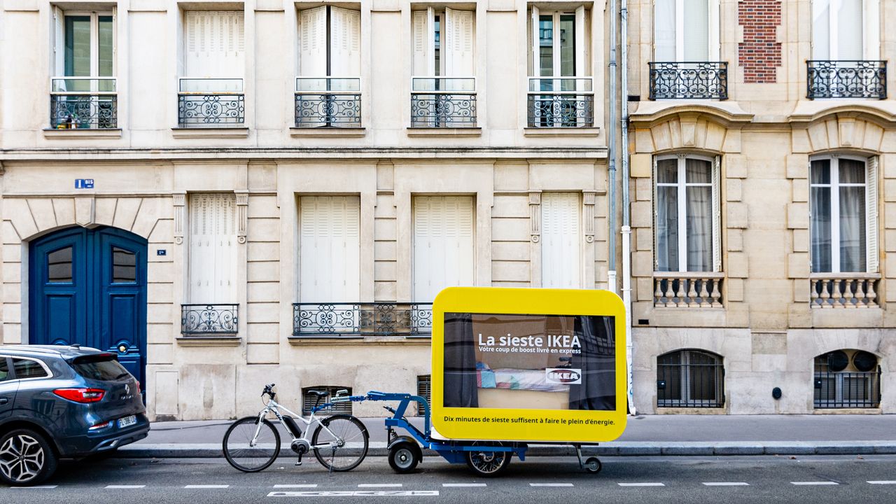 IKEA sleep pods in Paris