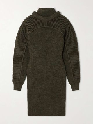 Hilde Ribbed Wool Mini Dress