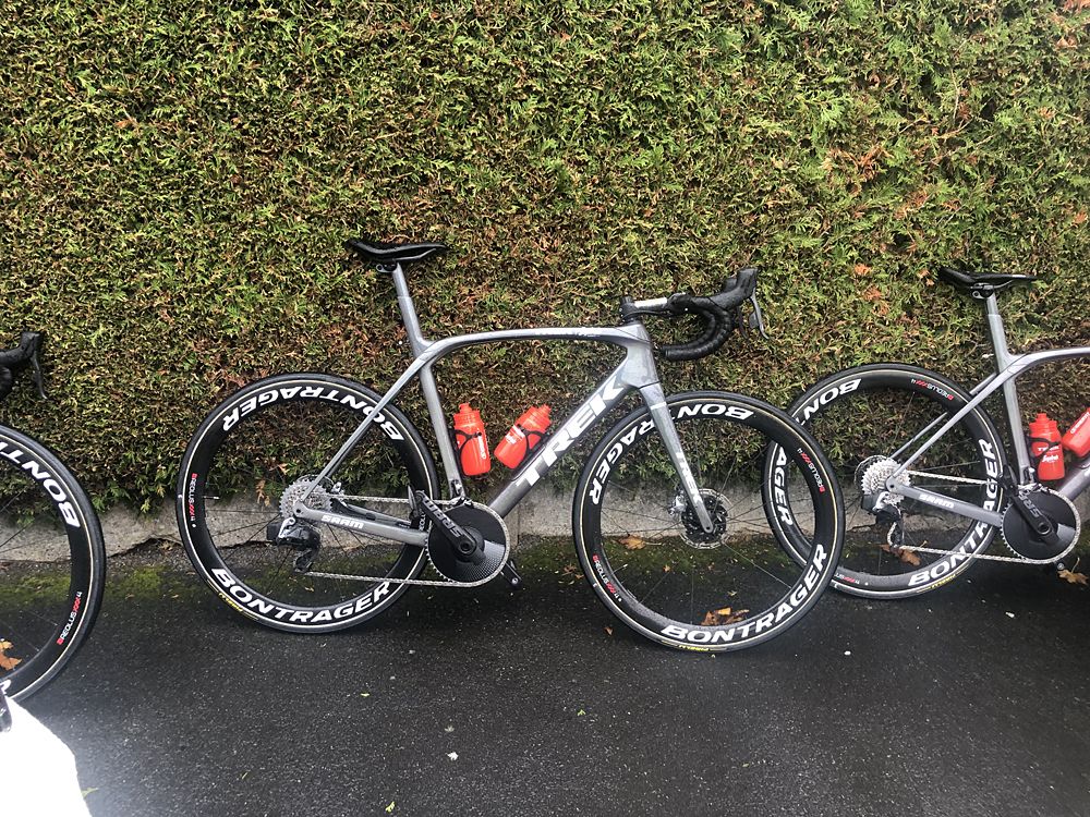 Trek-Segafredo used their Trek Domane SLR to test out the Paris-Roubaix route