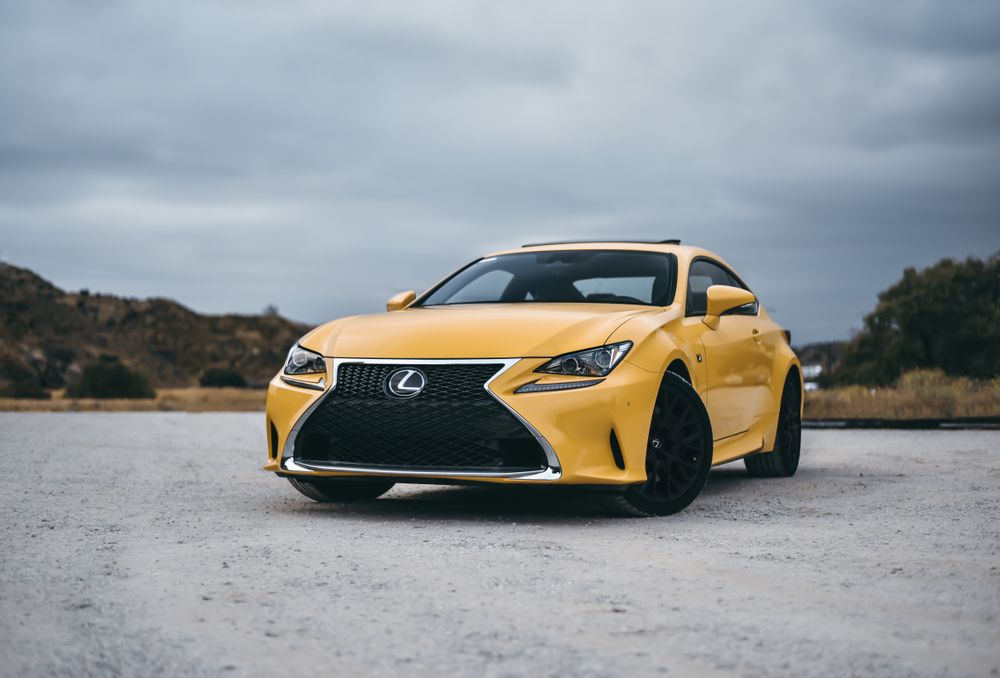 Yellow Lexus in California