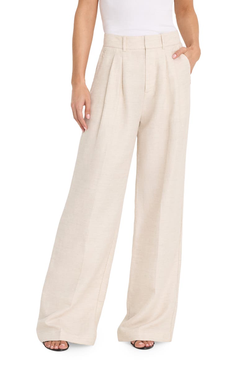 Pleated Tencel&amp;trade; &amp;amp; Linen Trousers