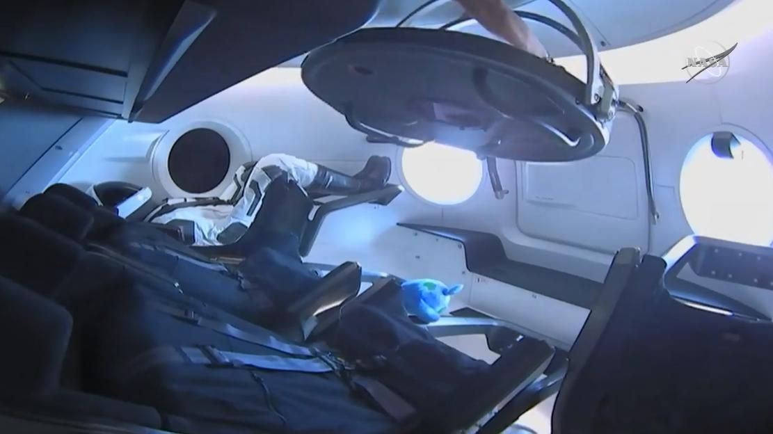 SpaceX Crew Dragon Demo-1 hatch opening.