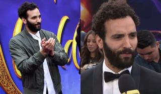 Marwan Kenzari casual and formal outfits at Aladdin's premieres