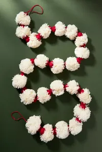 Anthropologie, Felt and Pom Garland ($33.60)