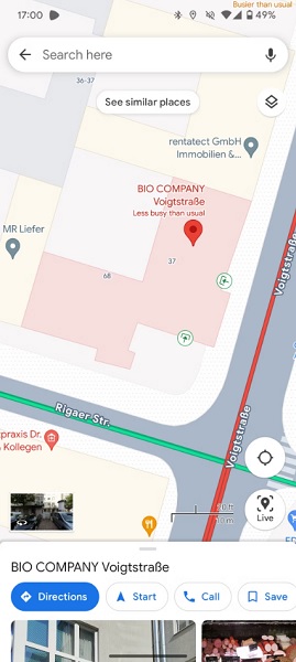 Google has started a test in Maps which involves showing building entrance indicators.