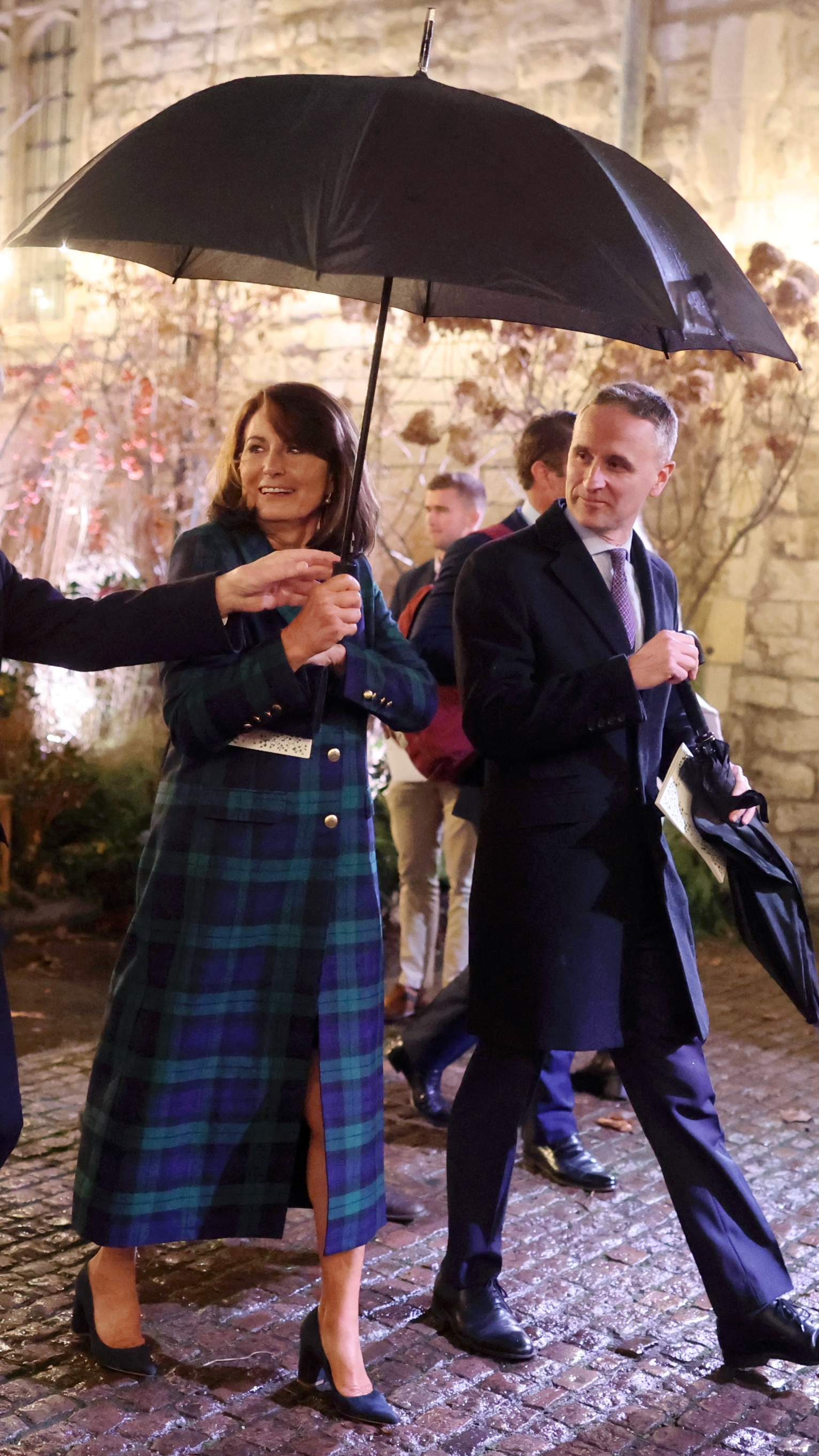 Carole Middleton departs from the 'Together At Christmas' Carol Service at Westminster Abbey on December 05, 2025