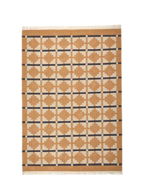 Telegraflinje Rug, Flatwoven in Yellow-Beige&nbsp;