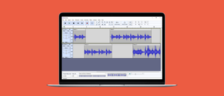 Screenshot of Audacity 3.2 with new UI