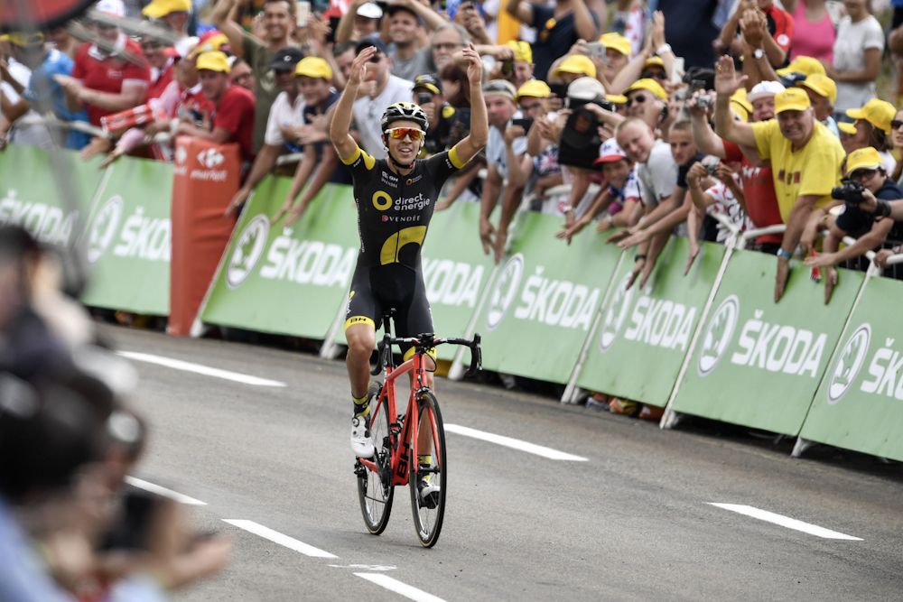 Lilian Calmejane (Direct Energie) wins stage 8 at the Tour de France