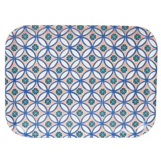 Blue moroccan tray
