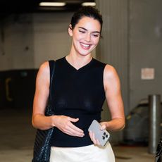 NEW YORK, NEW YORK - SEPTEMBER 13: Kendall Jenner attends the Khaite fashion show during New York Fashion Week at the Shed on September 13, 2025 in New York City. 