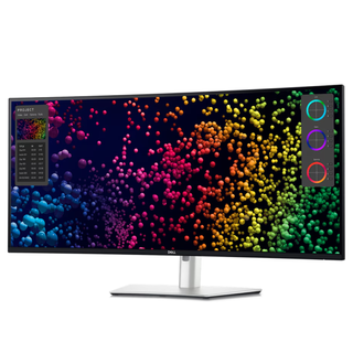 Dell UltraSharp U4025QW on a white background