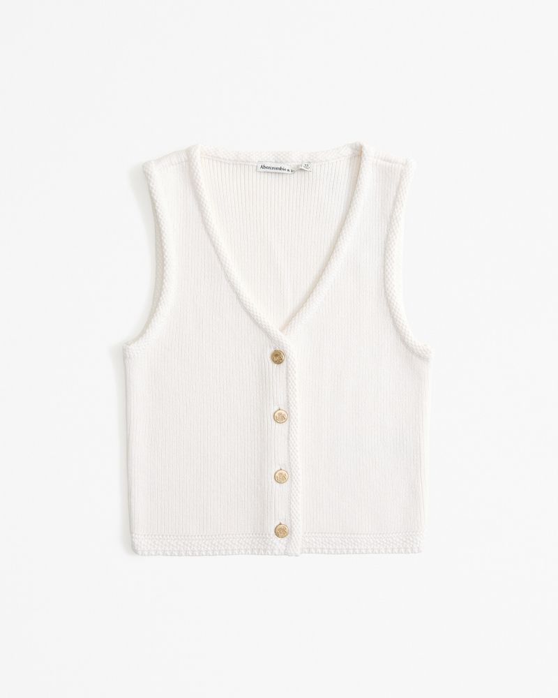 The A&f Mara Button-Up Sweater Vest