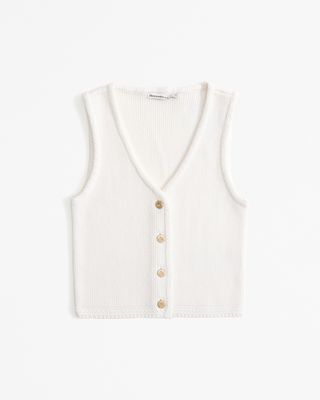 The A&f Mara Button-Up Sweater Vest