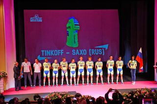 Tinkoff before the 2015 Tour of Italy