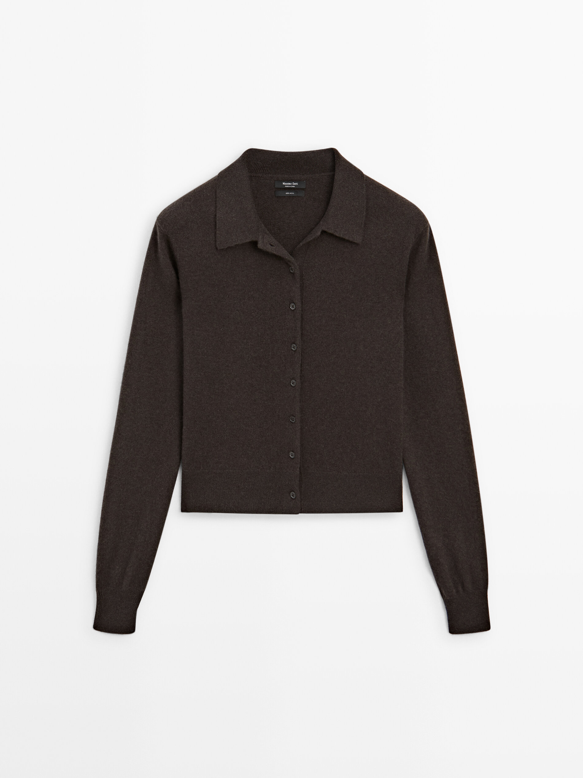 100% Wool Knit Cardigan