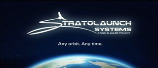 The logo for Stratolaunch Systems, a new private spaceflight company backed by billionaire investor Paul Allen to provide private trips to space for people, cargo and satellites.