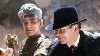 WOLF KAHLER, PAUL FREEMAN, RONALD LACEY in Raiders of the Lost Ark