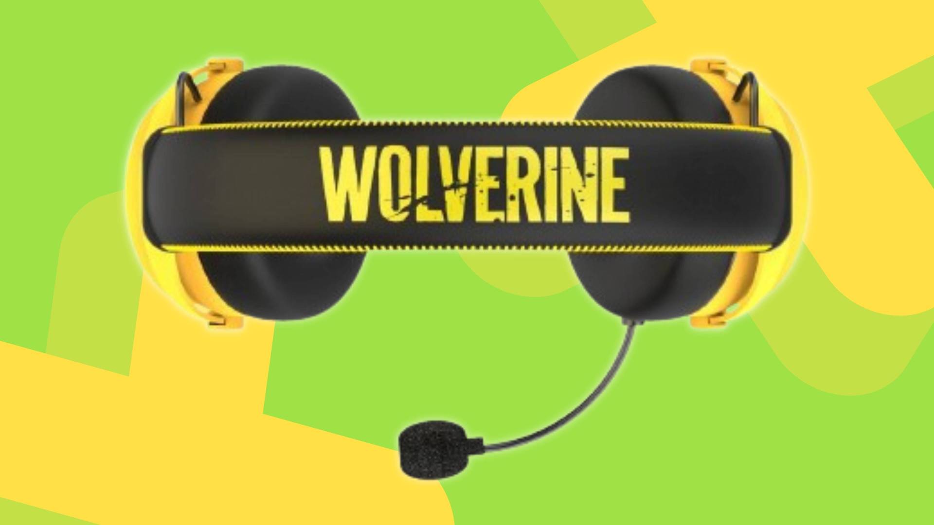 Image of the wired Geeknet Marvel's Wolverine gaming headset on a light green GamesRadar+ background.