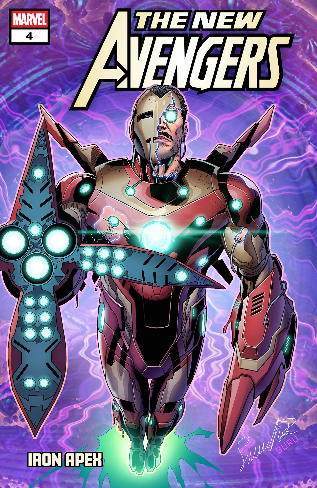 The New Avengers #1 cover revealing Iron Apex