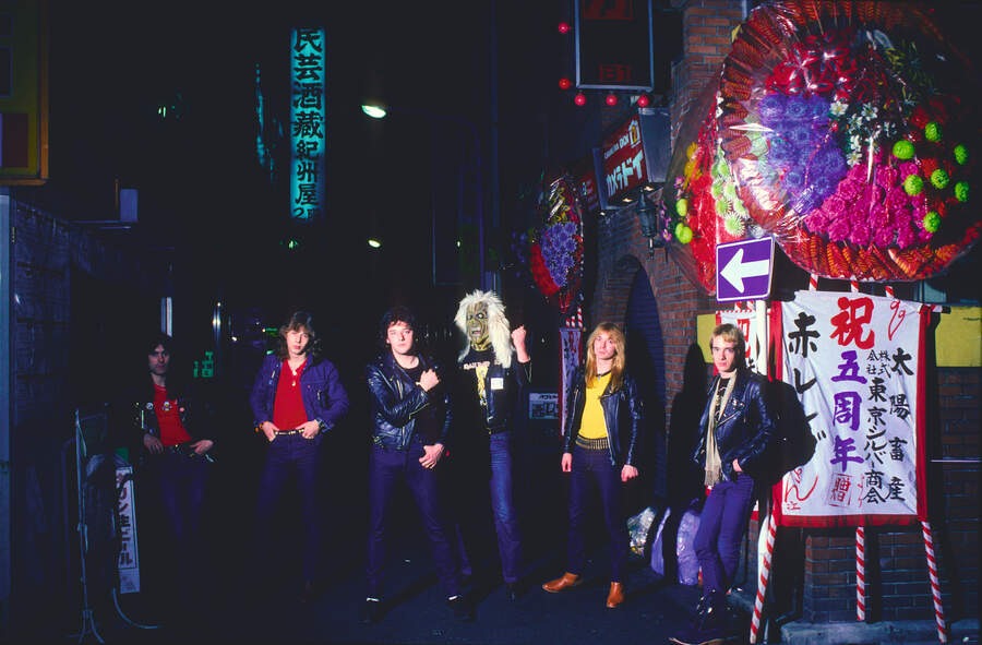 Iron Maiden on a Tokyo street