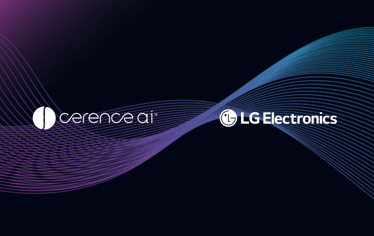 Cerence AI and LG logos