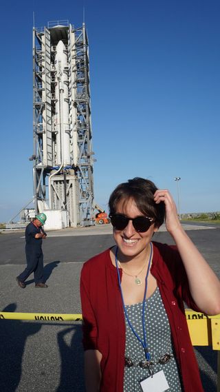 Miriam Kramer and Minotaur V Rocket Carrying LADEE Mission