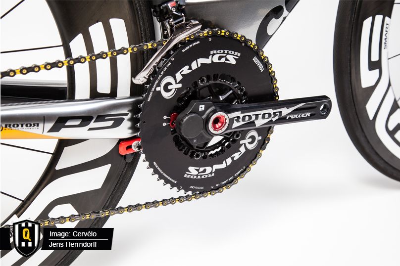 The riders will be using limited edition ROTOR Q-Rings
