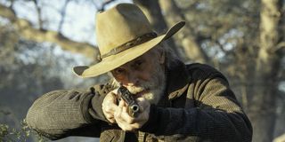 keith carradine's john dorie sr. shooting a rifle on fear the walking dead season 6