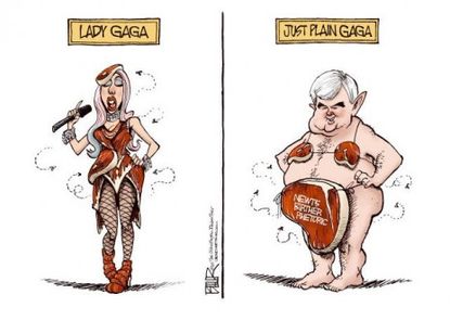 Gingrich goes Gaga
