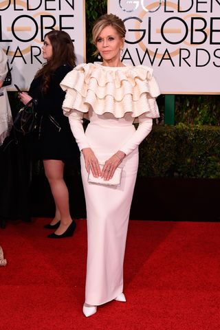 Jane Fonda at the Golden Globes 2016