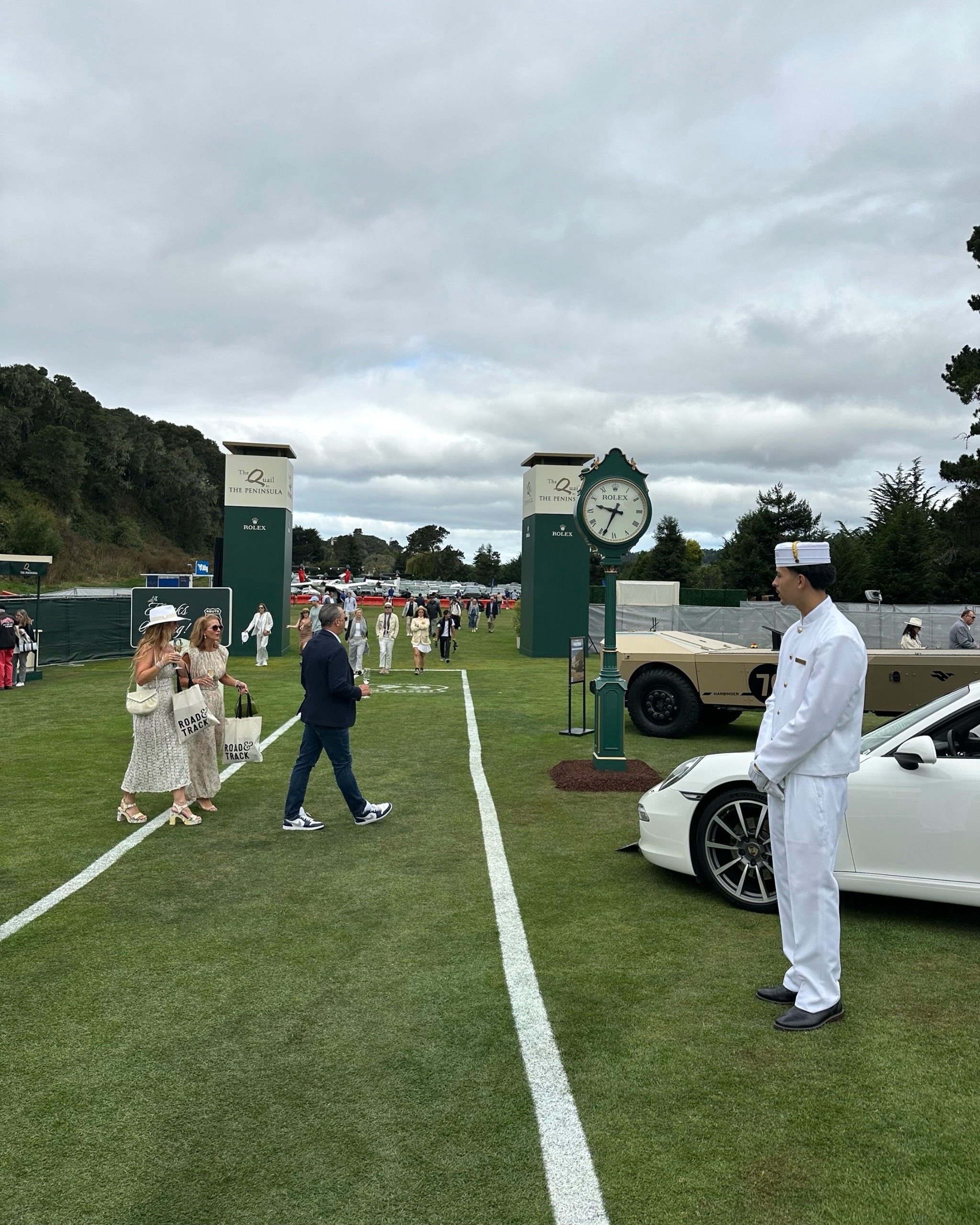 Attendees at Monterey Car Week.