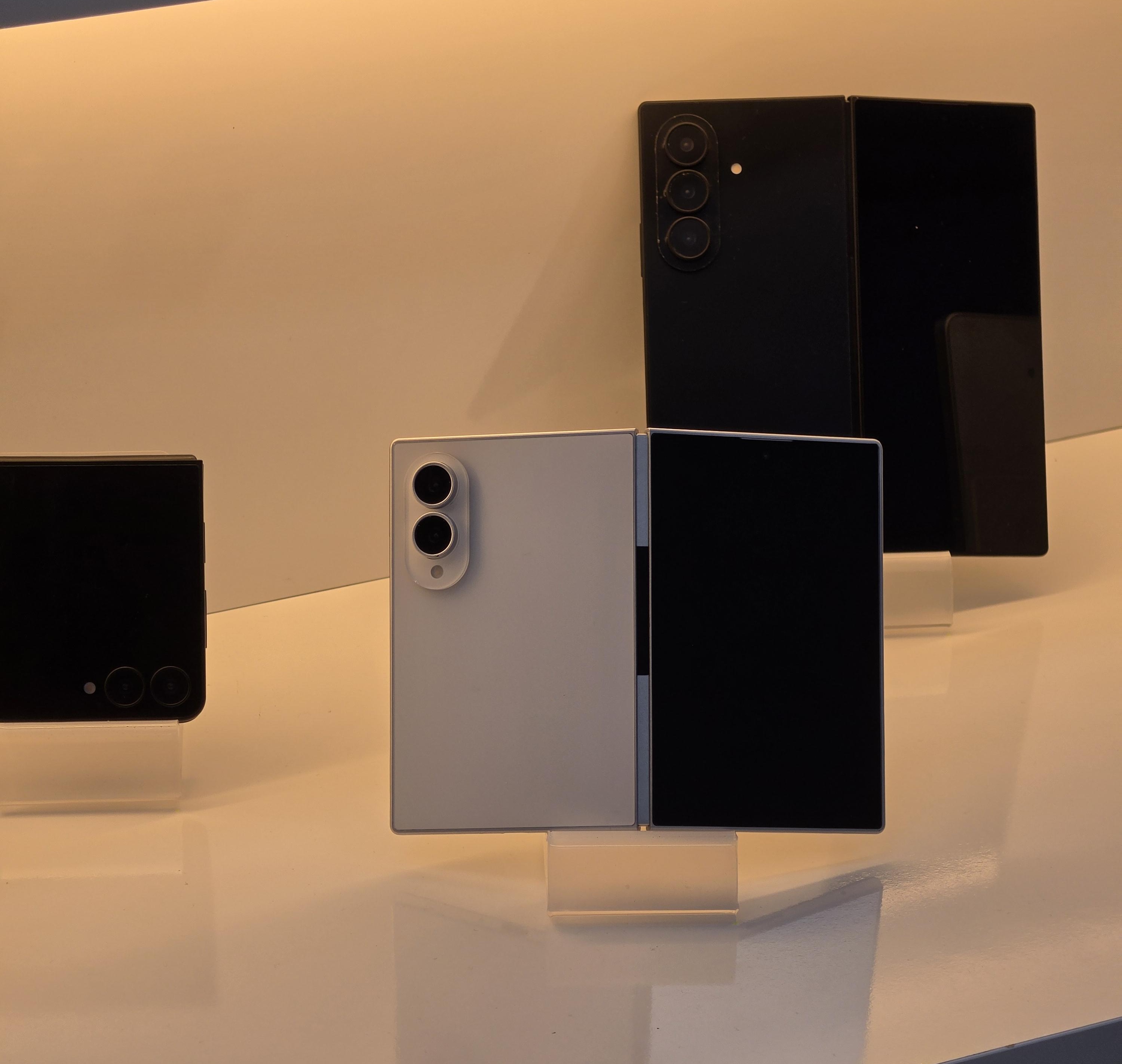 Retail store showcase of the Galaxy Z Fold 8 ahead of launch