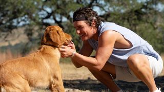 Matthew McConaughey and a dog in Brothers