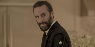 Joseph Fiennes as Commander Fred Waterford in The Handmaid's Tale.
