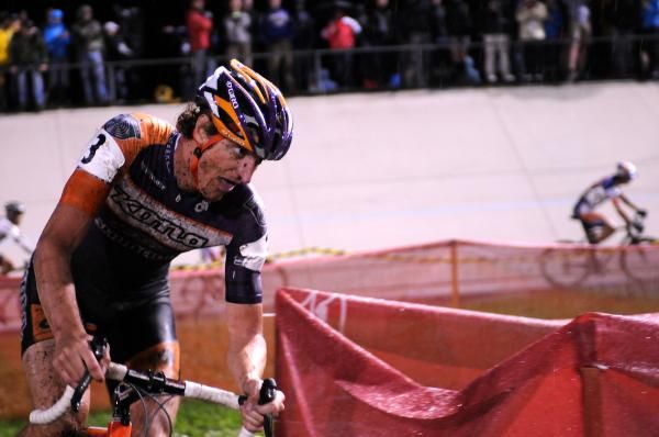 Barry Wicks staying strong on the infield.