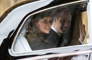 kate middleton Catherine Duchess of Cambridge and Prince William Easter Sunday service, St George's Chapel
