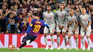 Barcelona star Lionel Messi scored a sensational free-kick against Liverpool